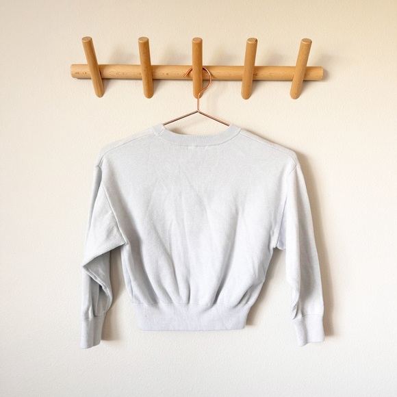 Fray I.D. Light Blue Cropped Sweater - Picture 4 of 4